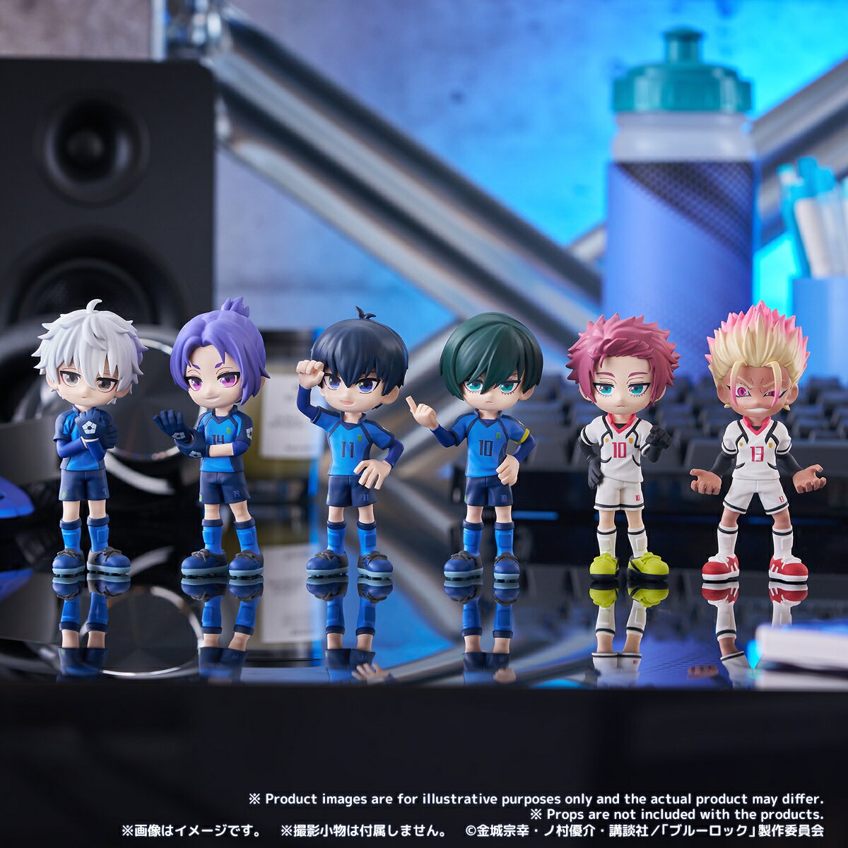 第二弾！TVアニメ『ブルーロック』のキャラクターたちが
手のひらサイズのデフォルメフィギュア【PalVerse（パルバース）】にて登場！
新衣装とラインナップにて発売！
ランダム封入・全6種・1BOXコンプリート商品 【対象年齢】：15歳以上【商品サイズ (cm)】(高さ）：9