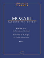 【輸入楽譜】モーツァルト, Wolfgang Amadeus: クラリネット協奏曲 イ長調 KV 622/原典版/Giegling編: スタディ・スコア