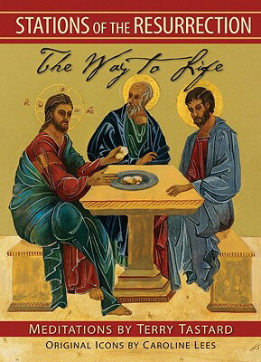 Christians enter into the sufferings of Christ each year during Holy Week through various devotions and litur-gical services. This very unique approach to the "stations" encourages us to take the next step and enter into the joy of those who were privileged to witness the Risen Christ. In this handsome book fourteen stunning icons of the Risen Lord are accompanied by meditations and prayers. These images invite us deeply into the mystery and power of the Resurrection. 
The author is a Catholic priest and spiritual writer. The artist brings a contemporary expression to this ancient art from her studies of iconography in Russia and Britain. This is an attractive gift or personal prayer book.