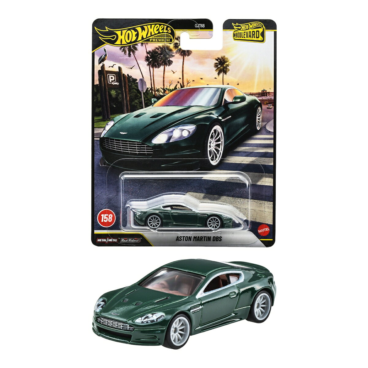 ホットウィール(Hot Wheels) ブールバード アストンマーティン DBS ミニカー 1:64スケール 3歳から JHW36