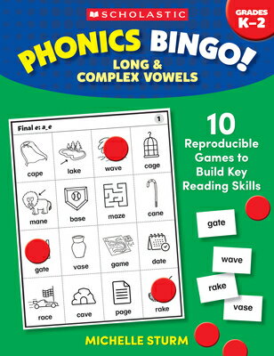 Phonics Bingo: Long & Complex Vowels: 10 Reproducible Games to Build Key Reading Skills PHONICS BINGO LONG & COMPLEX V 