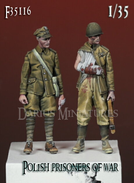 ダリウスミニチュア 1/35 WWII ポーランド 捕虜の兵士たち 1939年9月戦役(2体入) 【DMF35116】 (プラモデル)