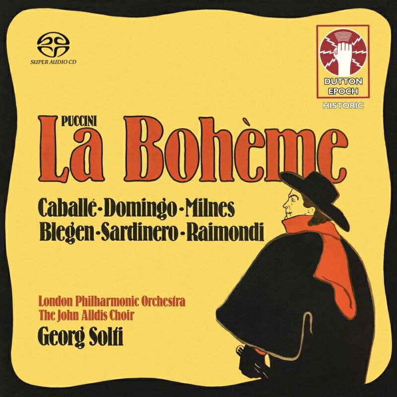 【輸入盤】『ボエーム』全曲　ゲオルグ・ショルティ＆ロンドン・フィル、モンセラート・カバリエ、プラシド・ドミンゴ、他（1973　ステレオ）（2SAC