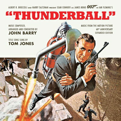THUNDERBALL
60th ANNIVERSARY REMASTERED AND EXPANDED LIMITED EDITION

Music composed and conducted by John Barry

DISC 1
SCORE PRESENTATION
1. Gun Barrel (From “Thunderball”)
2. Chateau Flight (Film Version)
3. Main Title – Thunderball (Performed by Tom Jones)
4. The Spa
5. The Rack And Sweat Box
6. Double Derval
7. Switching The Body
8. Gassing The Plane
9. The Bomb (Film Version)
10. The Execution Branch 
11. Code Name: Thunderball
12. Bond Meets Domino
13. Casino
14. Cafe Martinique (Film Version)
15. Shark Tank
16. Bond Below Disco Volante (Extended Version)
17. SPECTRE Ring
18. Search For Vulcan
19. Lights Out For Paula
20. Bathing Beauty
21. For King And Country
22. Street Chase And Kiss Kiss Club
23. Death Of Fiona
24. The Golden Grotto
25. Underwater Ballet
26. Got The Point
27. Bond With SPECTRE Frogmen
28. The Bombs Revealed
29. Bond Is Discovered
30. Caught

DISC 2
SCORE PRESENTATION CONTINUED
1. Leiter To The Rescue 1:36 
2. The Underwater Battle Begins 4:52 
3. Underwater Mayhem 5:59
4. Death Of Largo 3:02 
5. When Arrows Meet And End Title

ADDITIONAL MUSIC
6. Mr. Kiss Kiss Bang Bang (Performed by Dionne Warwick)
7. Bond Meets Domino (Take 1)
8. Street Chase (Early Version)
9. Mr. Kiss Kiss Bang Bang (Alternate Instrumental)
10. Do You Fly Here Often? (Mono Stem)
11. The One That Got Away (Mono Stem)
12. Mr. Kiss Kiss Bang Bang (Performed by Shirley Bassey)

ORIGINAL SOUNDTRACK ALBUM
13. Main Title – Thunderball (Performed by Tom Jones)
14. Ch&acirc;teau Flight
15. The Spa
16. Switching The Body
17. The Bomb
18. Cafe Martinique
19. Thunderball
20. Death Of Fiona
21. Bond Below Disco Volante
22. Search For Vulcan
23. 007
24. Mr. Kiss Kiss Bang Bang
Powered by HMV