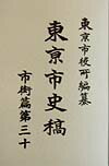 東京市史稿（市街篇　第30）