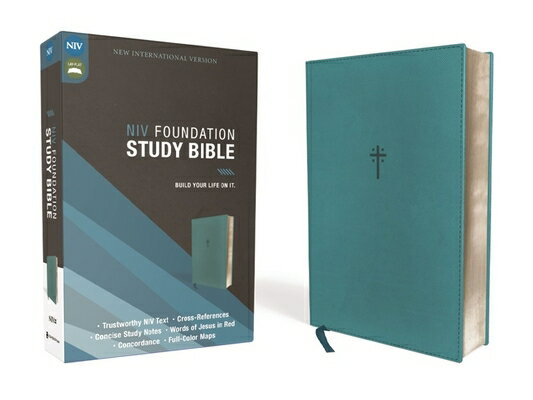 Niv, Foundation Study Bible, Leathersoft, Teal, Red Letter NIV FOUNDATION STUDY BIBLE LEA [ Zondervan ]