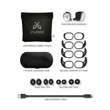 Jaybird RUN TRUE WIRELESS SPORT HEADPHONES ホワイト JBD-RUN-001WH(完全ワイヤレスBluetoothイヤホン/防汗/耐水)