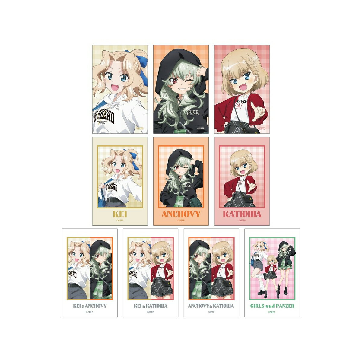ガールズ＆パンツァー 最終章描き下ろし デート私服ver. トレーディングイラストカード(BOX＝10個)
