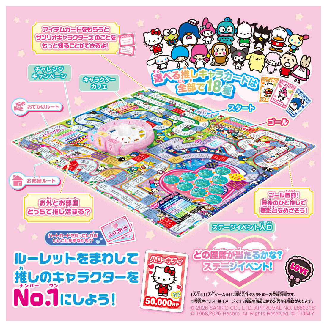 サンリオキャラクターズ 人生ゲーム 2