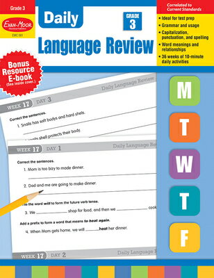 Daily Language Review, Grade 3 Teacher Edition DAILY LANGUAGE REVIEW GRD 3 TE （Daily Language Review） Evan-Moor Educational Publishers