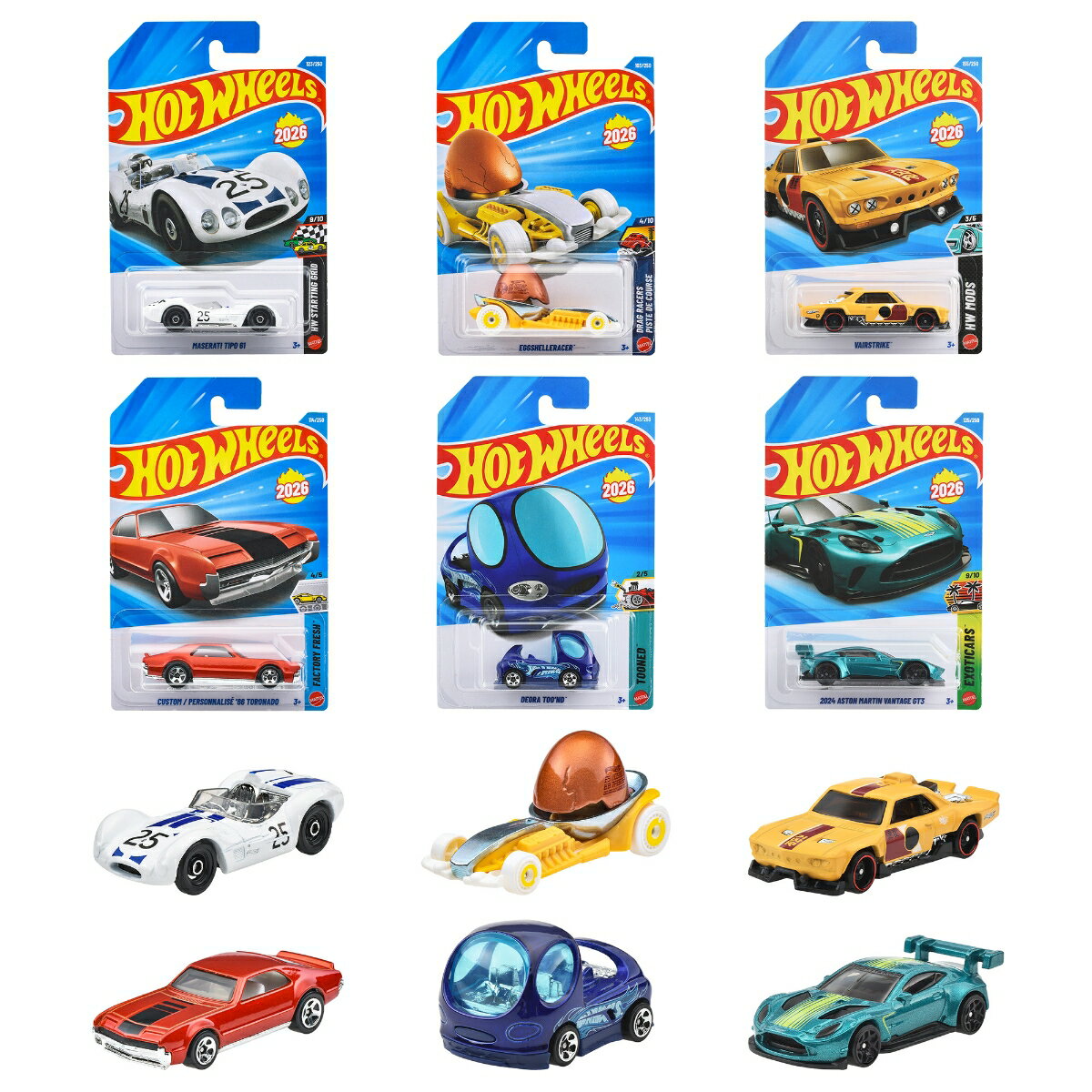 ホットウィール(Hot Wheels)　ベーシックカー Fアソート 乗り物おもちゃ ミニカー 36台入り BOX販売 3歳から マルチ C4982-98RF