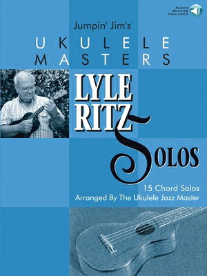 This collection includes 15 magnificent chord solos arranged by the ukulele jazz master, Lyle Ritz. A chord solo is an arrangement where both the melody and harmony of a song are ingeniously captured in the many chord changes. These are some of the most challenging arrangements ever published for the ukulele, and unquestionably, some of the most beautiful. Also features info on creating your own ukulele chord solos, and a CD of all 15 tunes performed by Ritz himself. Songs are arranged for both GCEA- and DGBE-tuned ukes and include: Bluesette * Dream * Honeysuckle Rose * How High the Moon * Lover * Quiet Nights of Quiet Stars * Satin Doll * Where or When * and more.