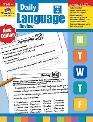 Daily Language Review, Grade 4 Teacher Edition