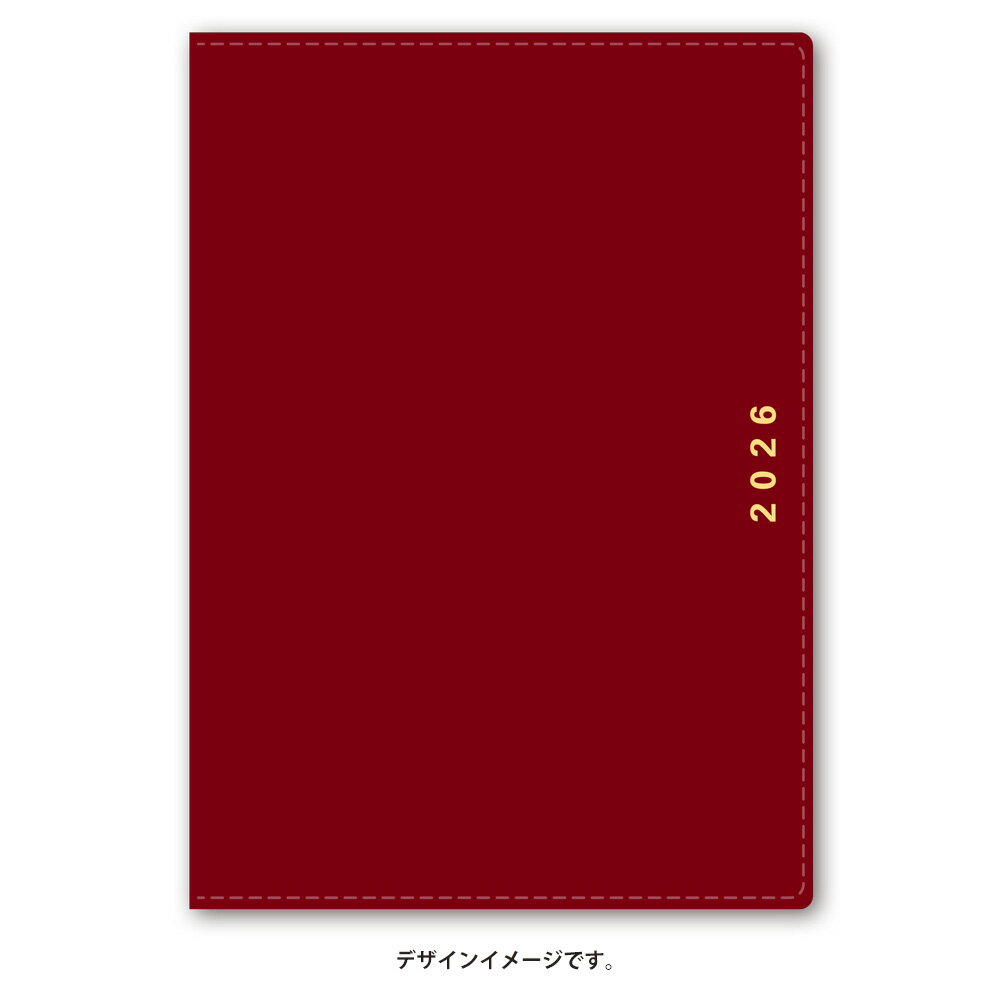 能率 2026年4月始まり ウィークリー手帳 NOLTY(ノルティ) キャレルB6ウィーク2（レッド）9089
