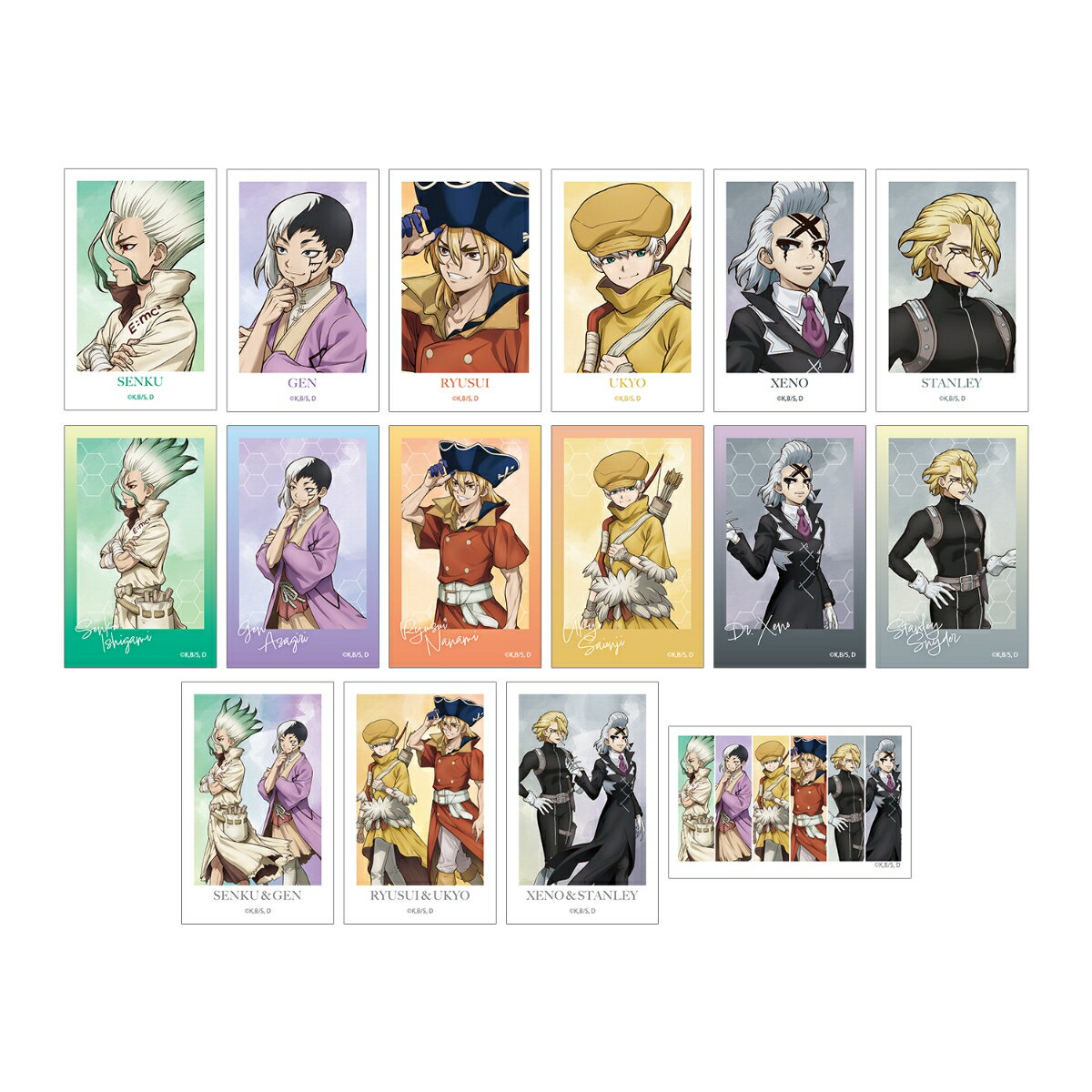TVアニメ「Dr.STONE」描き下ろし 歩みver. トレーディングイラストカード(BOX＝16入)