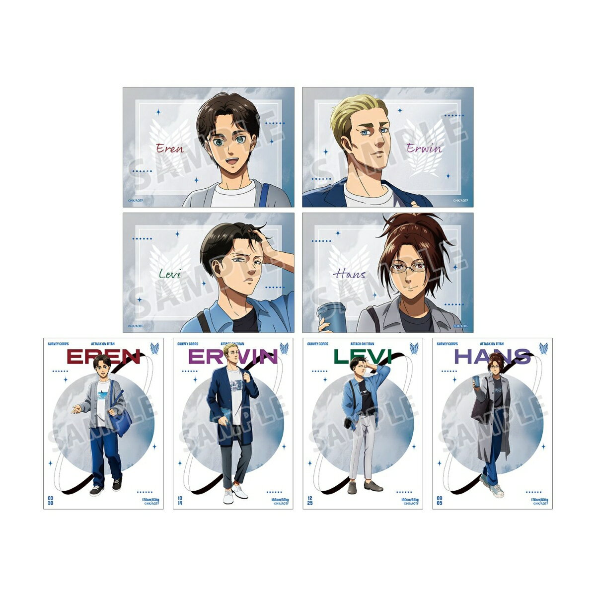 TVアニメ『進撃の巨人』描き下ろし シミラールックver. 第2弾 トレーディングブロマイド(BOX＝8個)