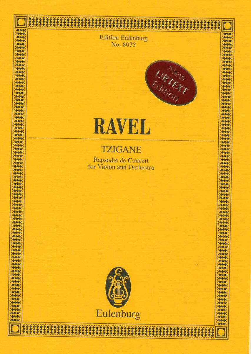 【輸入楽譜】ラヴェル, Maurice: ツィガーヌ/Orenstein編: スタディ・スコア