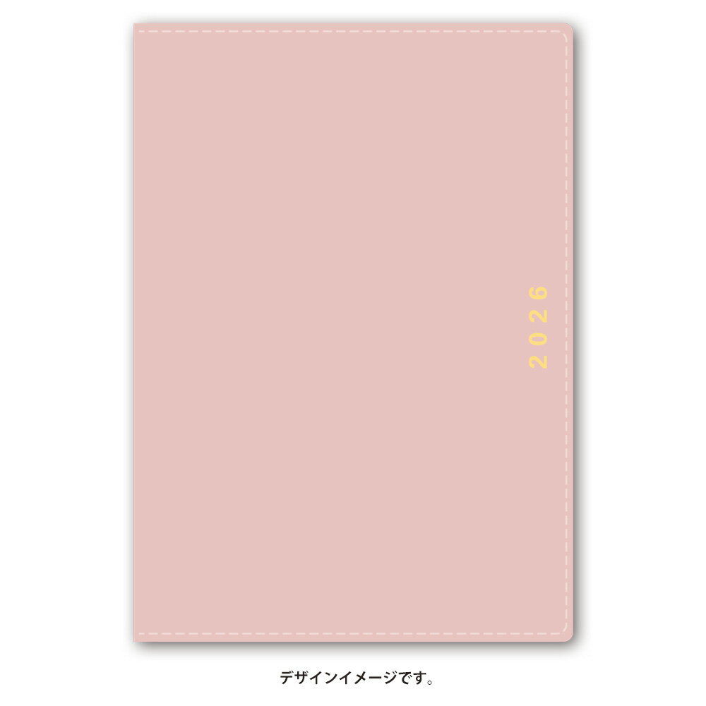 能率 2026年4月始まり ウィークリー手帳 NOLTY(ノルティ) キャレルB6バーチカル1（ピンク）9091