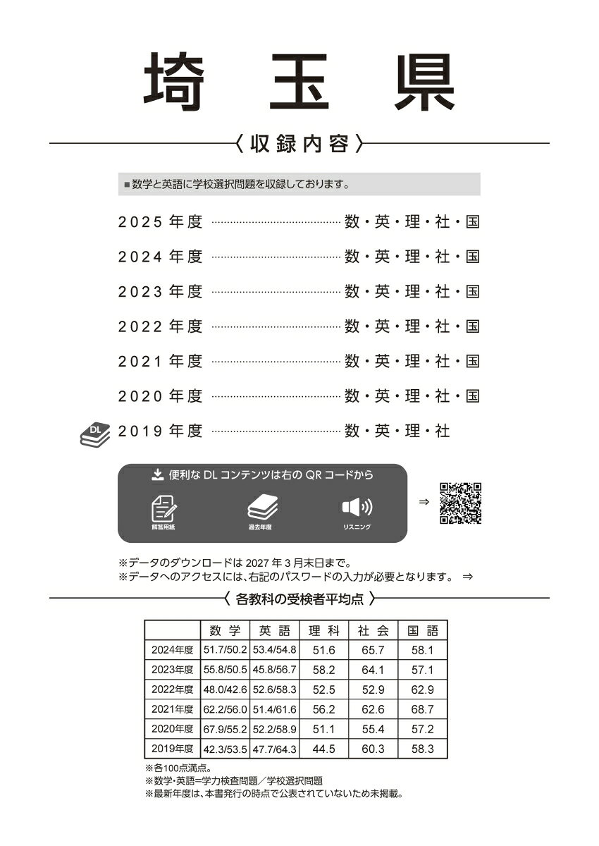 2026 埼玉県公立高校入試過去問題の紹介画像2