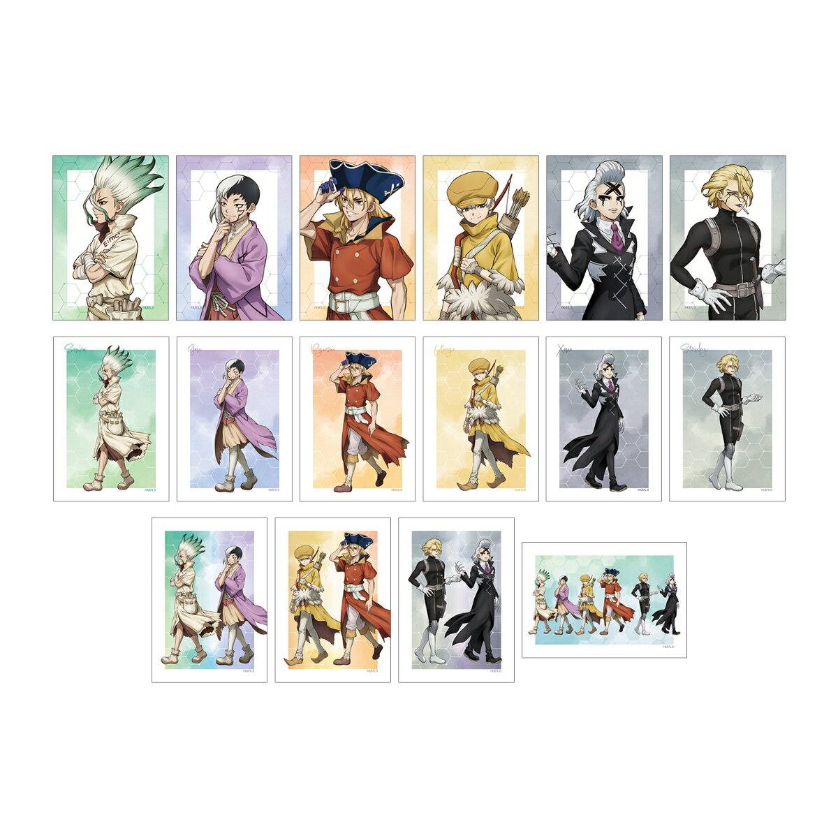 TVアニメ「Dr.STONE」描き下ろし 歩みver. トレーディングブロマイド(BOX＝16入)