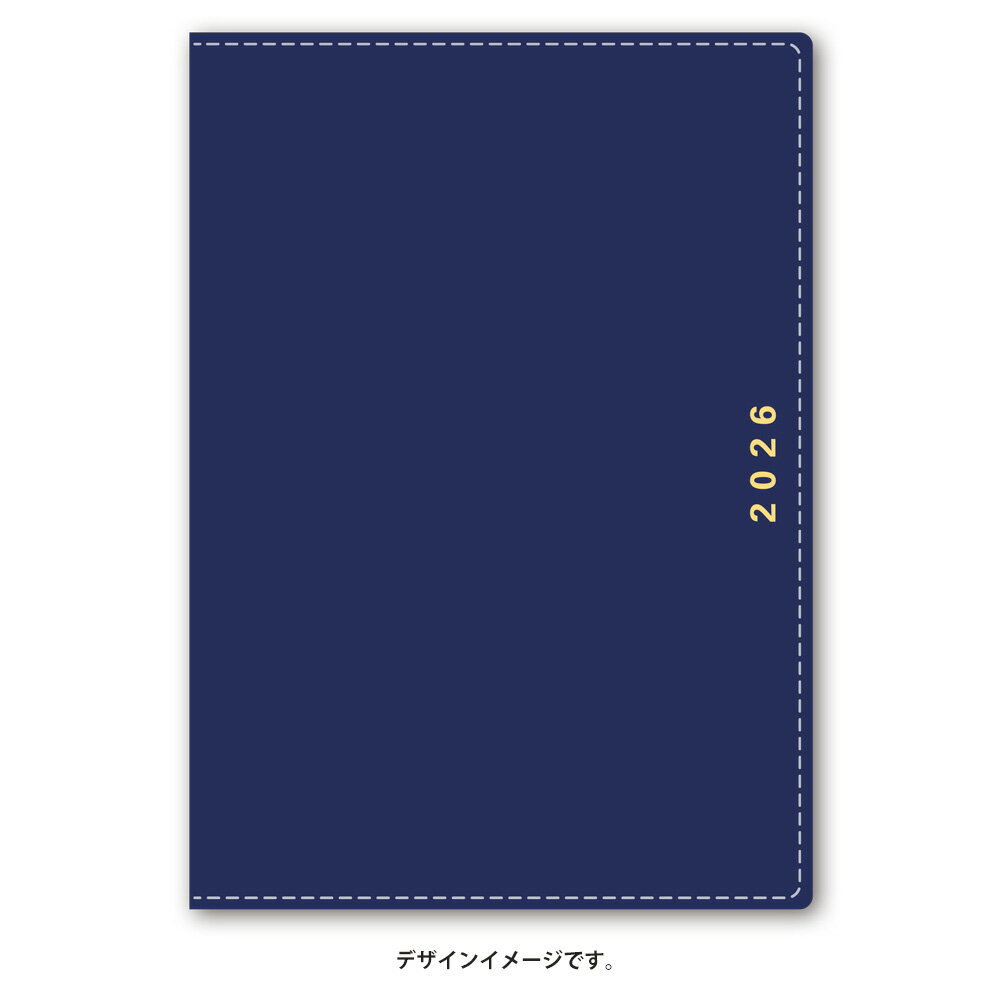 能率 2026年4月始まり ウィークリー手帳 NOLTY(ノルティ) キャレルB6バーチカル2（ネイビー）9092