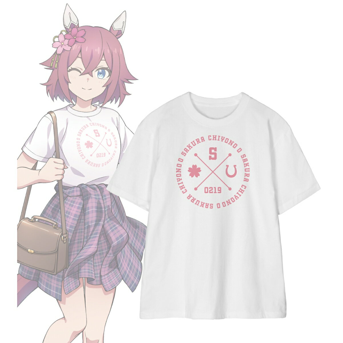アニメ『ウマ娘 シンデレラグレイ』サクラチヨノオー 着用Tee POP UP SHOP in マルイユニセックス(サイズ/XL)