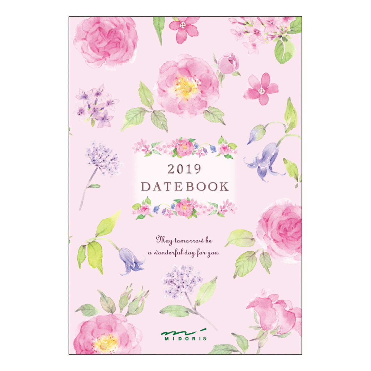 2019年 手帳 ポケットダイアリー ミニ カントリータイム 花柄
