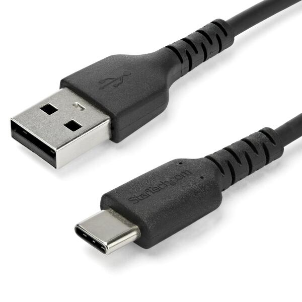 2m USB-A - USB-C ケーブル USB 2.0準拠 ブラック