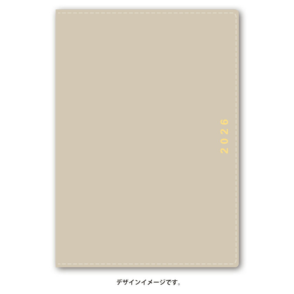 能率 2026年4月始まり ウィークリー手帳 NOLTY(ノルティ) キャレルB6バーチカル2（ベージュ）9096