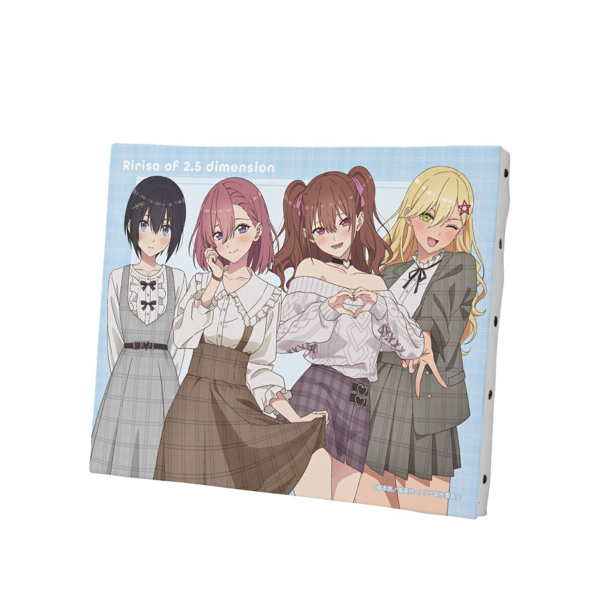 TVアニメ『2.5次元の誘惑』描き下ろし 集合 チェック柄コーデver. キャンバスボード