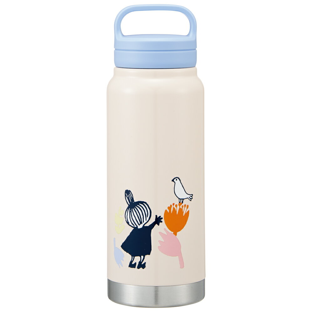 ムーミン リトルミイ flower　水筒 スクリューハンドル 真空ステンレス ボトル 500ml