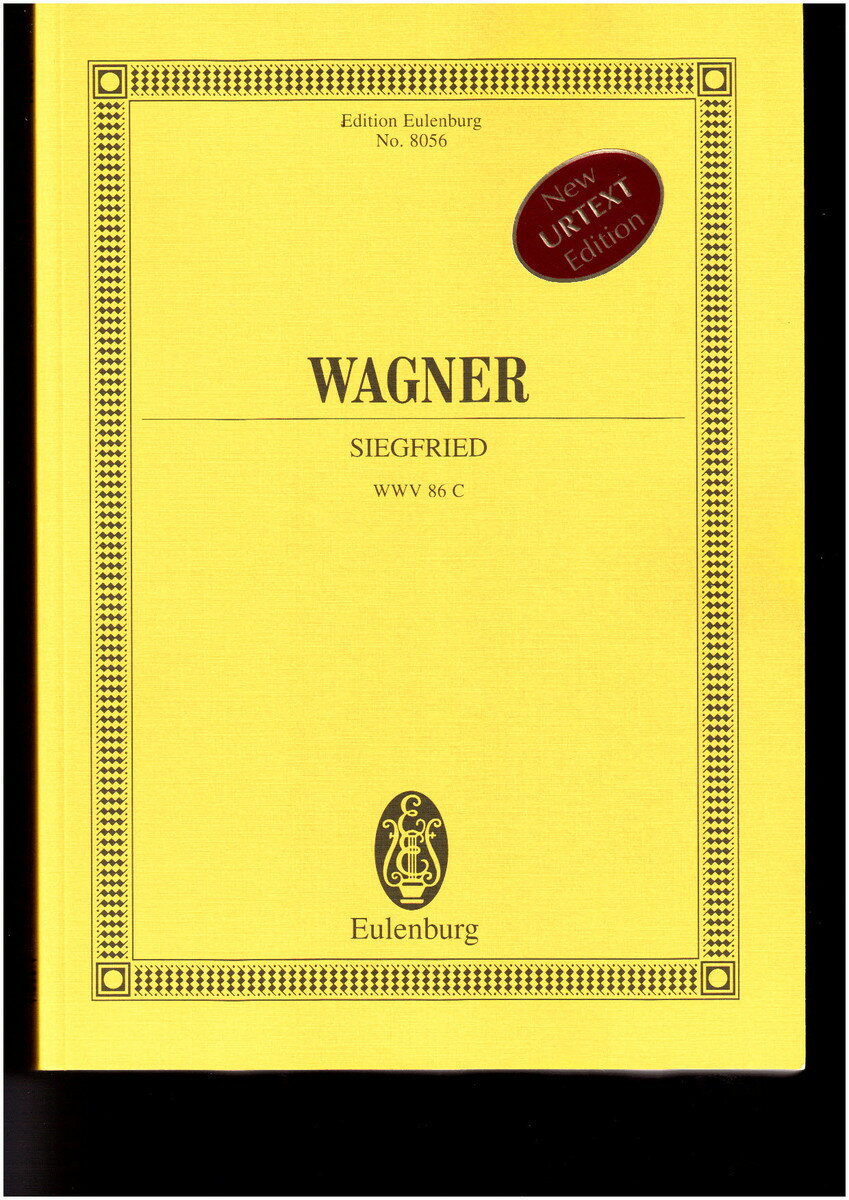 【輸入楽譜】ワーグナー, Richard: 楽劇「ニーベルングの指輪」 第2夜 「ジークフリート」全曲/新ワーグナー全集版/Doge & Voss編: スタディ・スコア