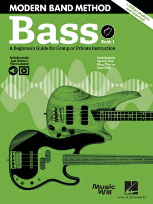 Modern Band Method - Bass, Book 1: A Beginner's Guide for Group or Private Instruction Book/Online M