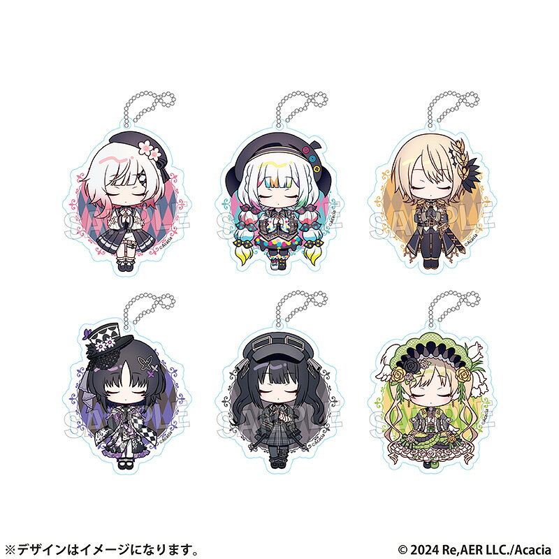 魔法少女ノ魔女裁判 トレーディングちびキャラアクリルキーホルダー ver.A【全6種】（BOX）【再販】