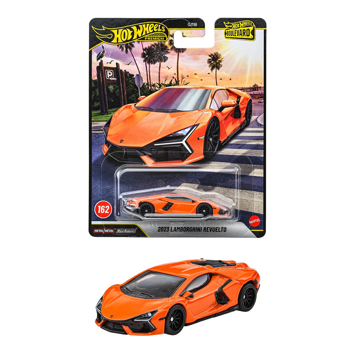 ホットウィール(Hot Wheels) ブールバード 2023 ランボルギーニ レヴエルト ミニカー 1:64スケール 3歳から JHW24