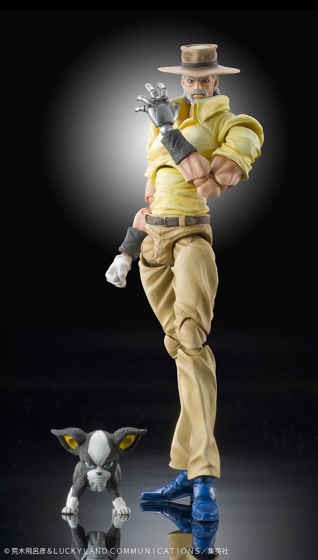 超像可動 「ジョセフ・ジョースター&イギー」 『ジョジョの奇妙な冒険 第3部』 (塗装済可動フィギュア)