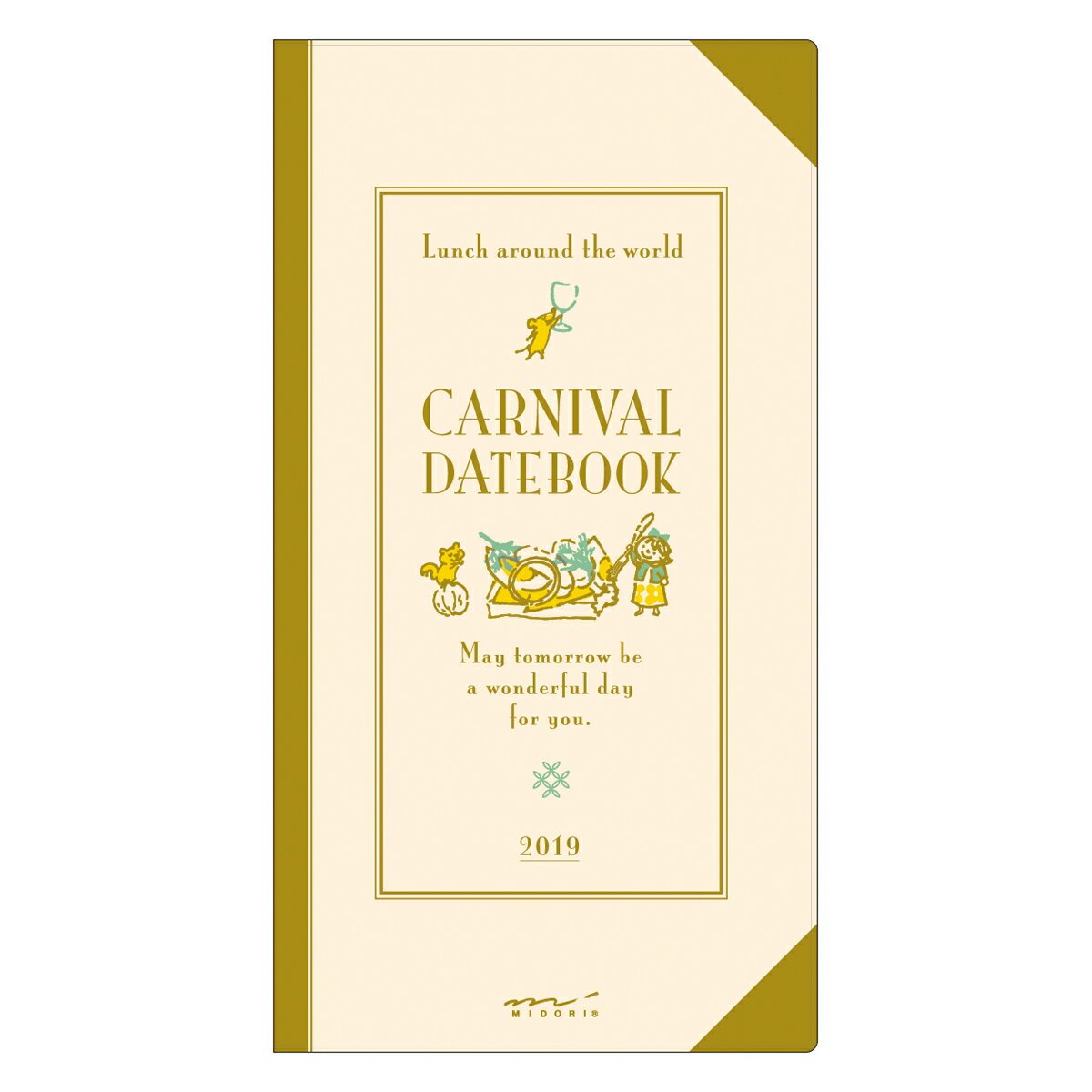 2019年 手帳 ポケットダイアリー カーニバル柄