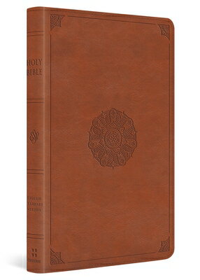 ESV Large Print Thinline Bible (Trutone, English Saddle, Emblem Design) ESV LP THINLINE BIBLE (TRUTONE 