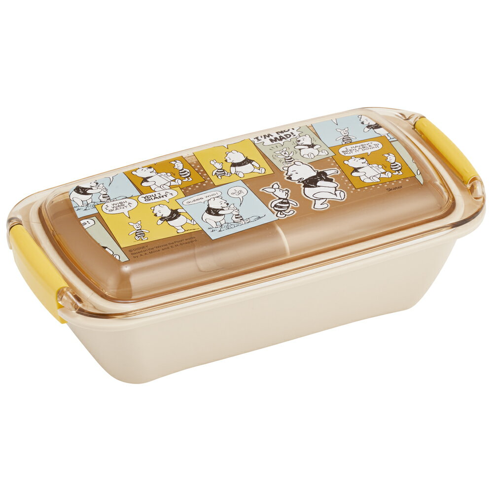 ディズニー くまのプーさん コミックアート　お弁当箱 キャラクター 530ml パッキン洗いやすいランチボックス
