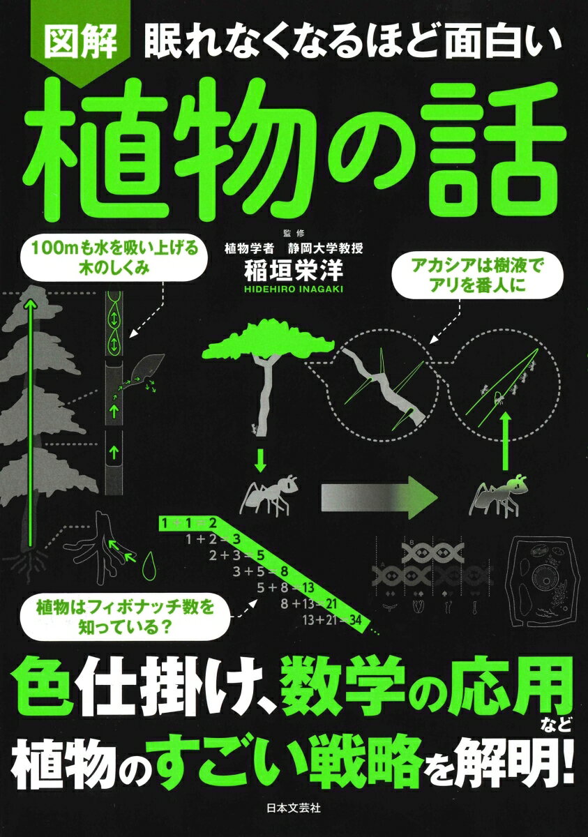 眠れなくなるほど面白い 図解 植物の話 色仕掛け、数学の応用など 植物のすごい戦略を解明！ [ 稲垣 ...