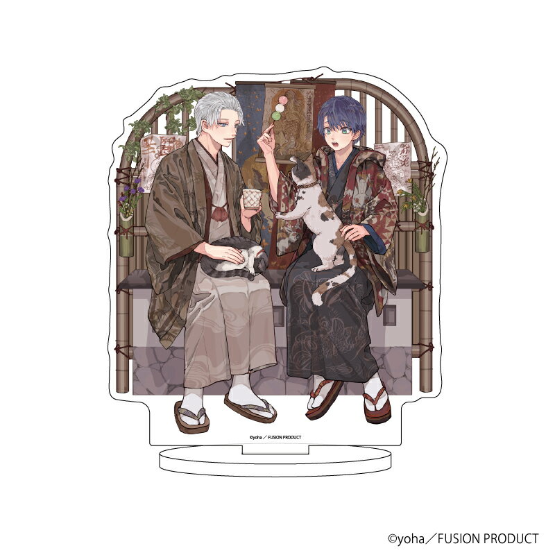キャラアクリルフィギュア「yoha先生」01/オウギ&カナエ 着物ver.(描き下ろし)【グッズ】