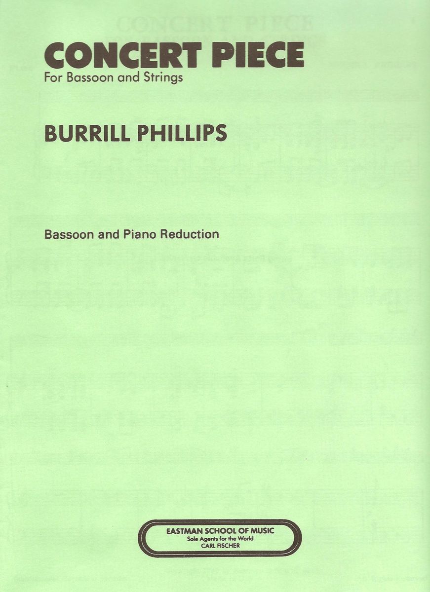 【輸入楽譜】フィリップス, Burrill: 演奏会用小品