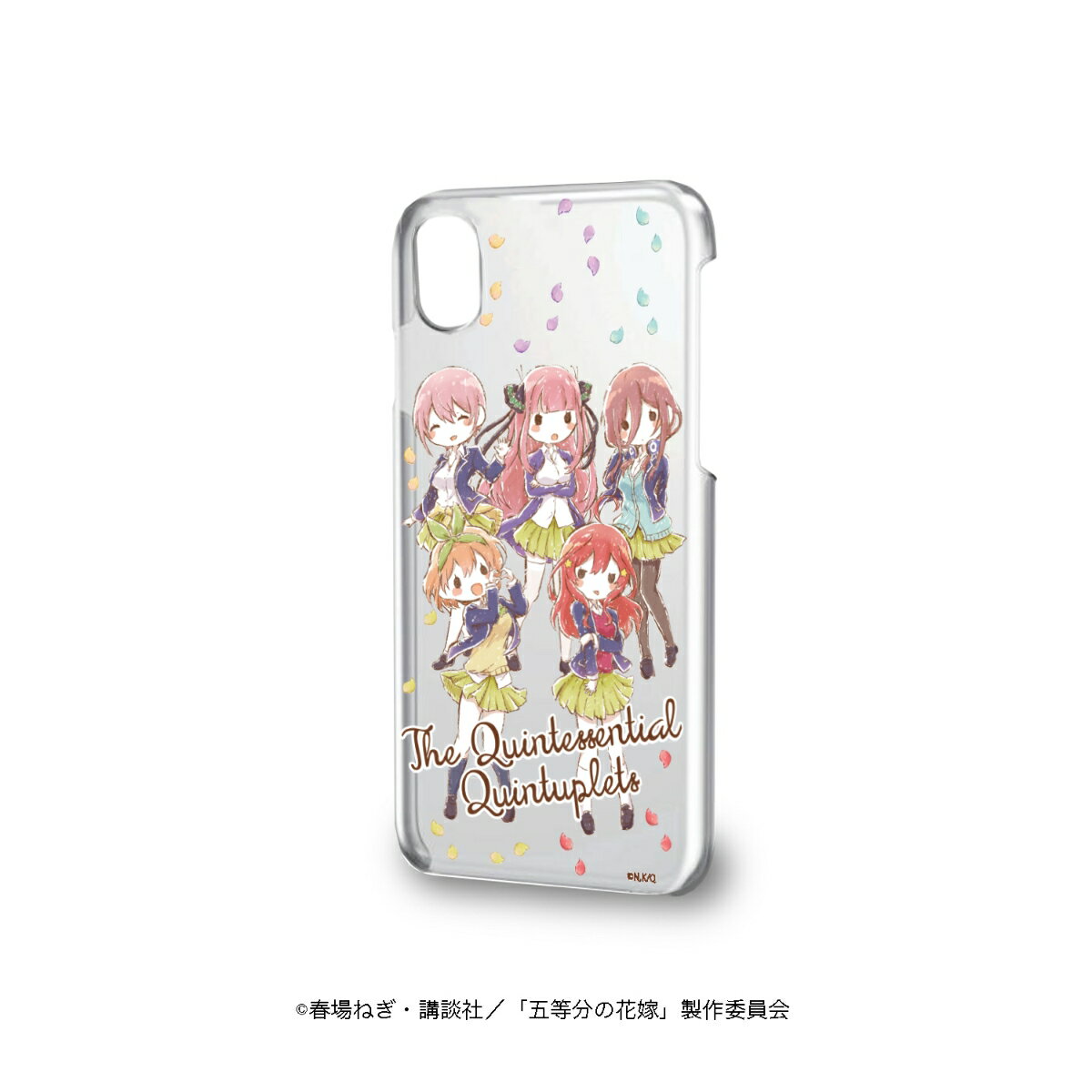 ハードケース(iPhoneX/XS兼用)「五等分の花嫁」01/集合デザイン 制服ver.(グラフアート)【グッズ】