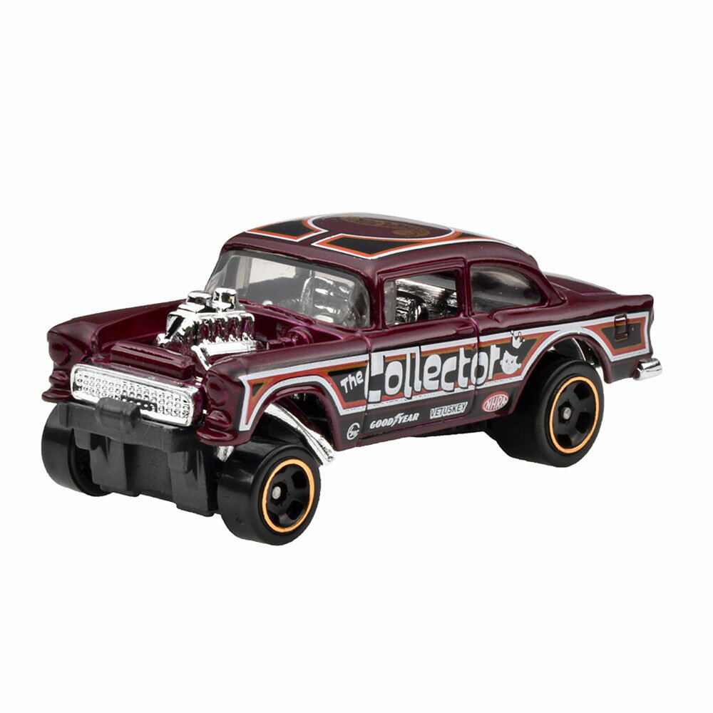 ホットウィール(Hot Wheels)　ベーシックカー '55 シェビー ベルエア ギャッサー 乗り物おもちゃ ミニカー 3歳から レッド HXR01 2