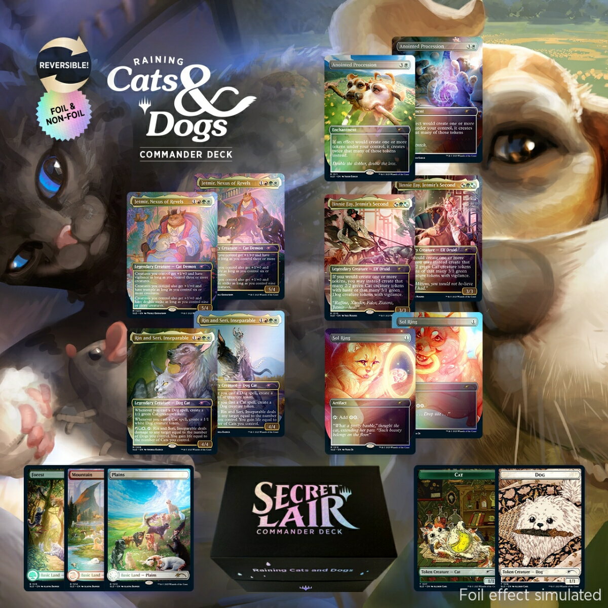 マジック：ザ・ギャザリング Secret Lair Commander Deck: Raining Cats and Dogs 【クレジットカード決済限定】