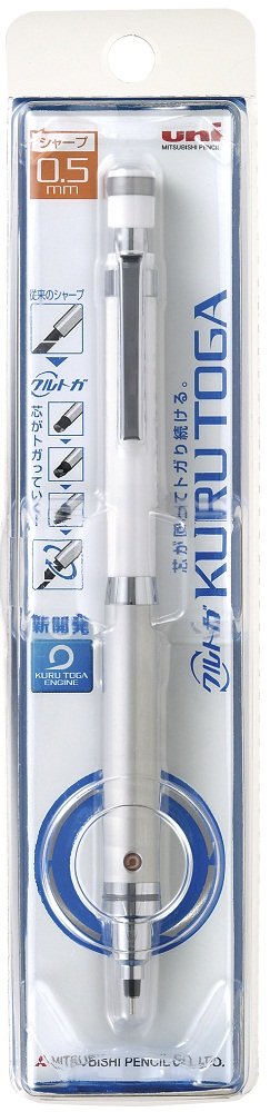 三菱鉛筆 シャープペン クルトガ ハイグレード 0.5mm ホワイト M510121P.1 シャー...
