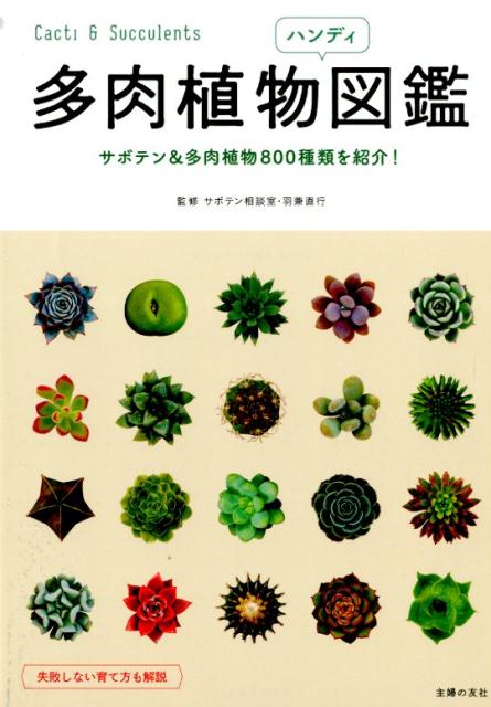 サボテン＆多肉植物800種類を紹介！ 羽兼直行 主婦の友社BKSCPN_【bookーfestivalーthr】 【myroom】【interior】 タニク ショクブツ ハンディ ズカン ハガネ,ナオユキ 発行年月：2015年03月13日 ページ数：287p サイズ：単行本 ISBN：9784072996775 羽兼直行（ハガネナオユキ） サボテンをアートの世界にまで高めるカクタスクリエーター。CMディレクターとして活躍後、群馬県館林市にサボテン・多肉植物のファームをつくり、専門ショップ「サボテン相談室」をオープン。2002年、（株）サザビーと提携して銀座と六本木ヒルズにショップ「サボテン相談室」をオープンさせる。長年つちかった確固たるノウハウと新しい感性で、新しいサボテン・多肉植物の魅力を提案している（本データはこの書籍が刊行された当時に掲載されていたものです） 1　単子葉類／2　サボテン／3　メセン類／4　ベンケイソウ科／5　ユーフォルビア／6　その他の多肉植物／7　育て方の基礎知識 本書では人気の多肉植物約700種類、サボテン約100種類を紹介しました。個性豊かでかわいい多肉植物たちの魅力をじゅうぶんお楽しみください。 本 ビジネス・経済・就職 産業 農業・畜産業 美容・暮らし・健康・料理 ガーデニング・フラワー 花 美容・暮らし・健康・料理 ガーデニング・フラワー 観葉植物・盆栽