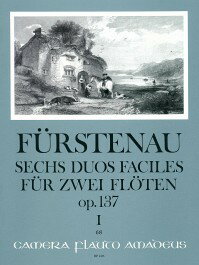 フルステノー, Anton-Bernhard: 6つの二重奏曲 Op.137 - 第1巻: 第1番ー第3番/Paeuler編: スコアとパート譜セット 