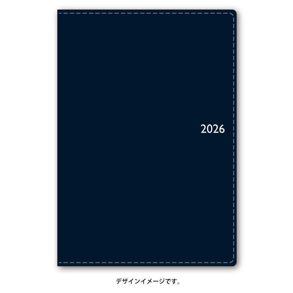 能率 2026年4月始まり ウィークリー手帳 NOLTY(ノルティ) スコラベーシック（ネイビー）9216