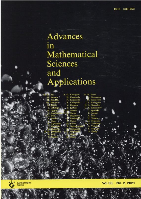 Advances　in　mathematical　sciences　and　ap（vol．30-2（2021））